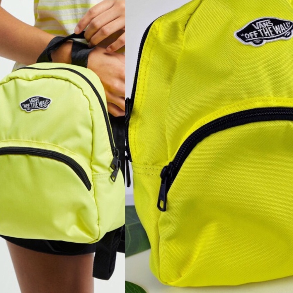 HP🔥Gorgeous, Vans neon yellow mini backpack ❤️ - Picture 4 of 8